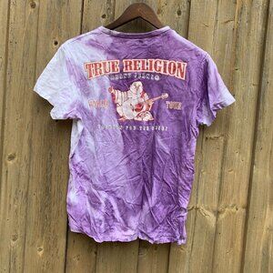 True Religion Tie Dye Big Logo T Shirt Small